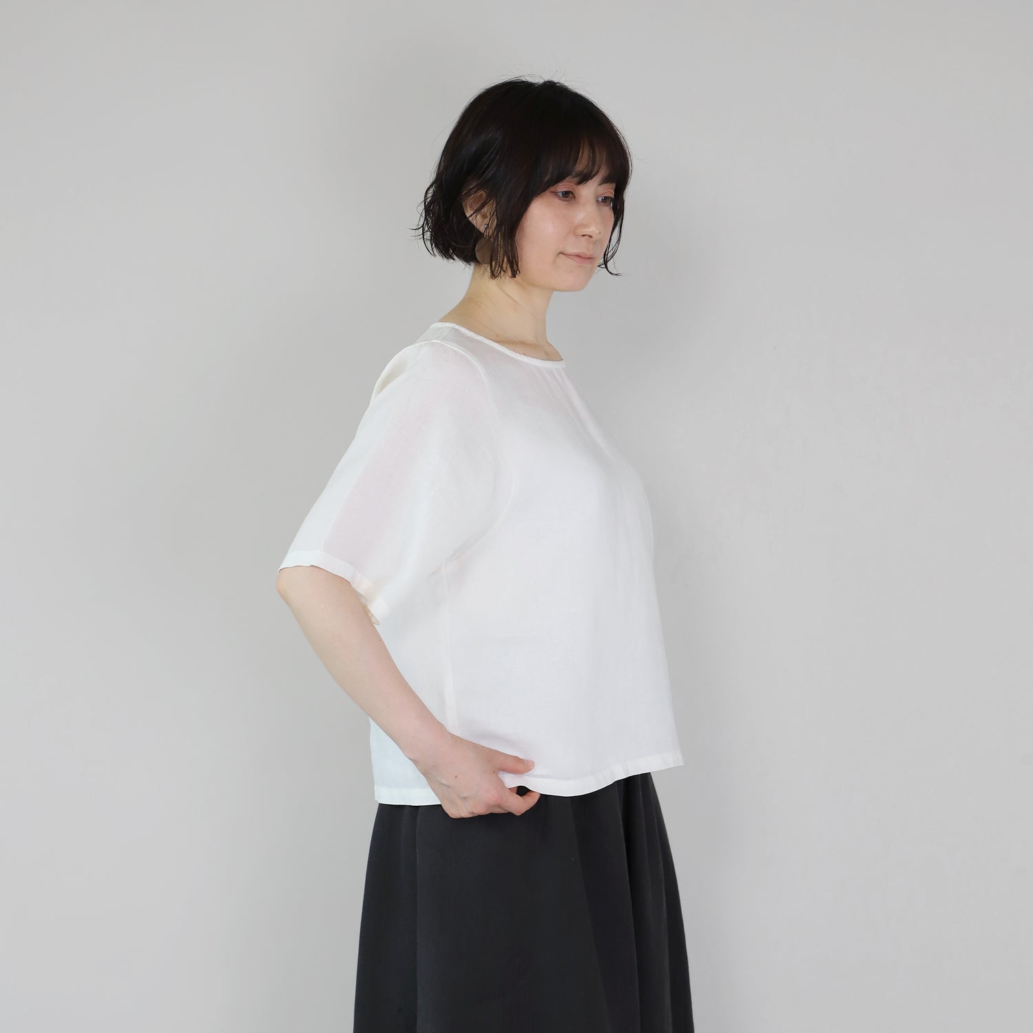 【4月10日販売開始予定】ヘンプワイドスリーブブラウス