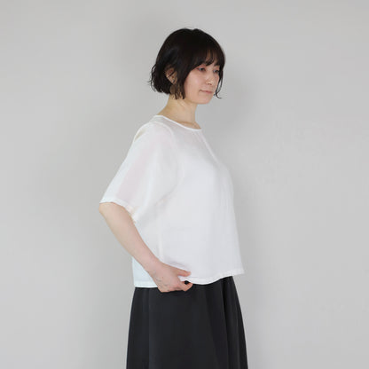 【4月10日販売開始予定】ヘンプワイドスリーブブラウス