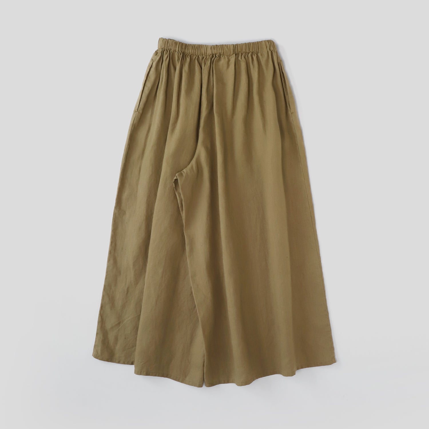 ヘンプギャザーワイドパンツ