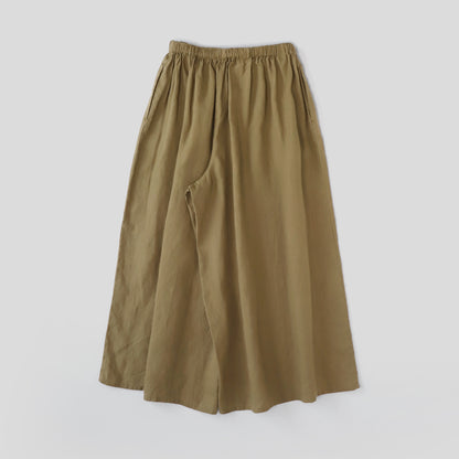 ヘンプギャザーワイドパンツ