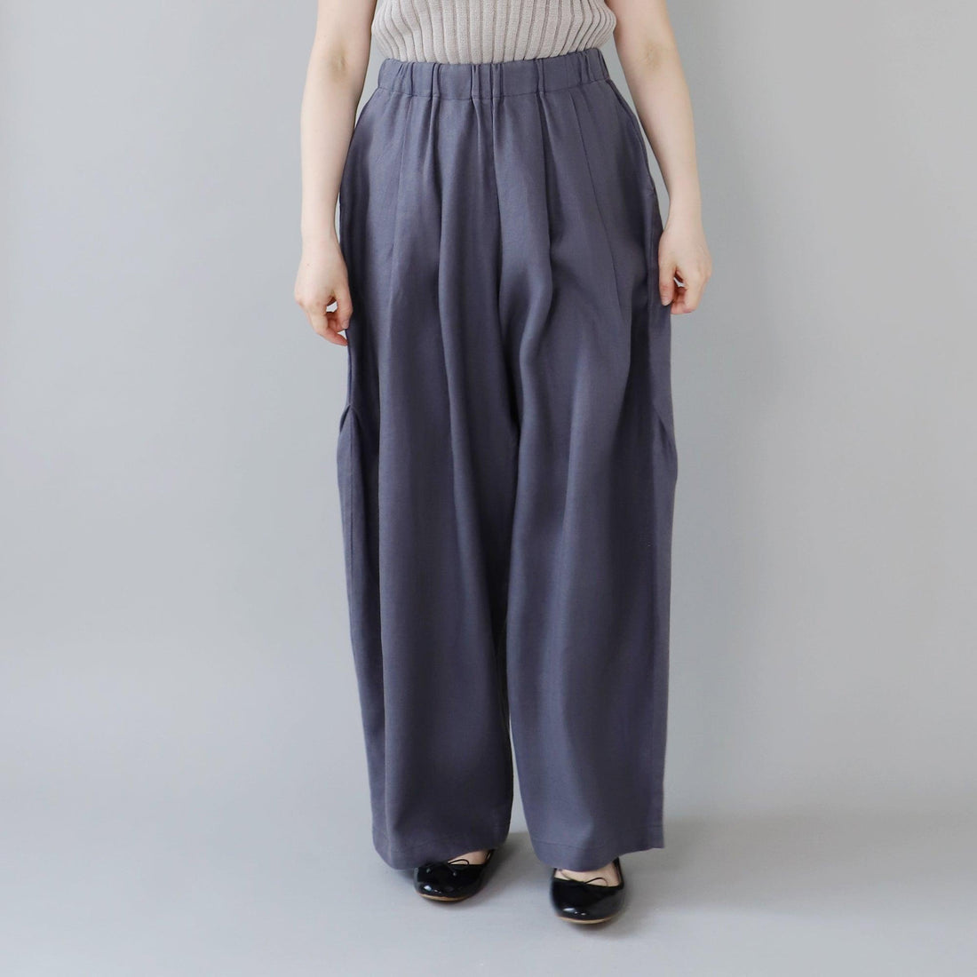 WE2501G005 ヘンプワイドコクーンパンツ