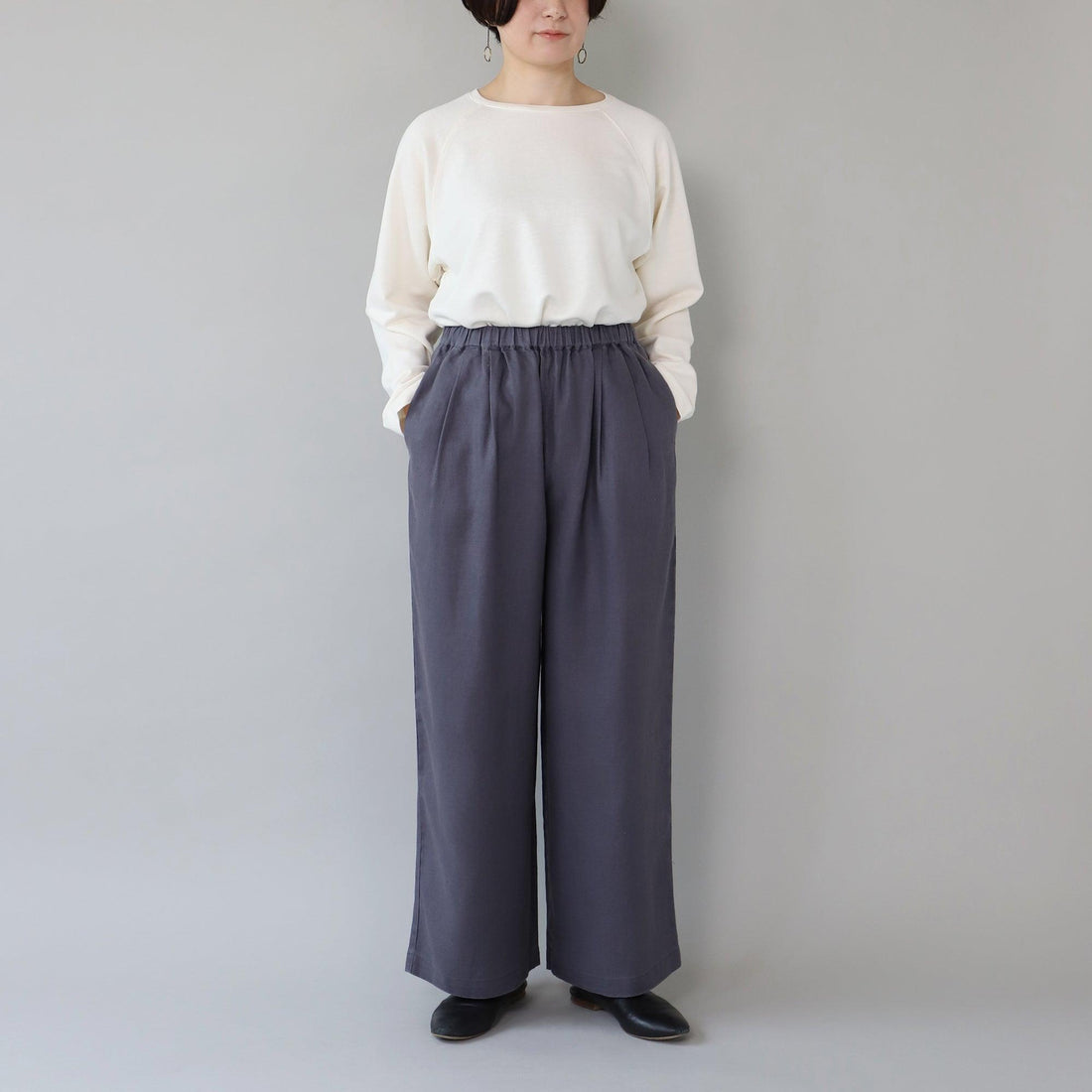 WE2501G004 ヘンプツイル  ストレートイージーパンツ