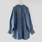 ヘンプ　デザインスリーブシャツ　WE2301G006　Light Blue