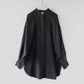 ヘンプ　デザインスリーブシャツ　WE2301G006　Black