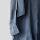 ヘンプ　デザインスリーブシャツ　WE2301G006　拡大　Light Blue